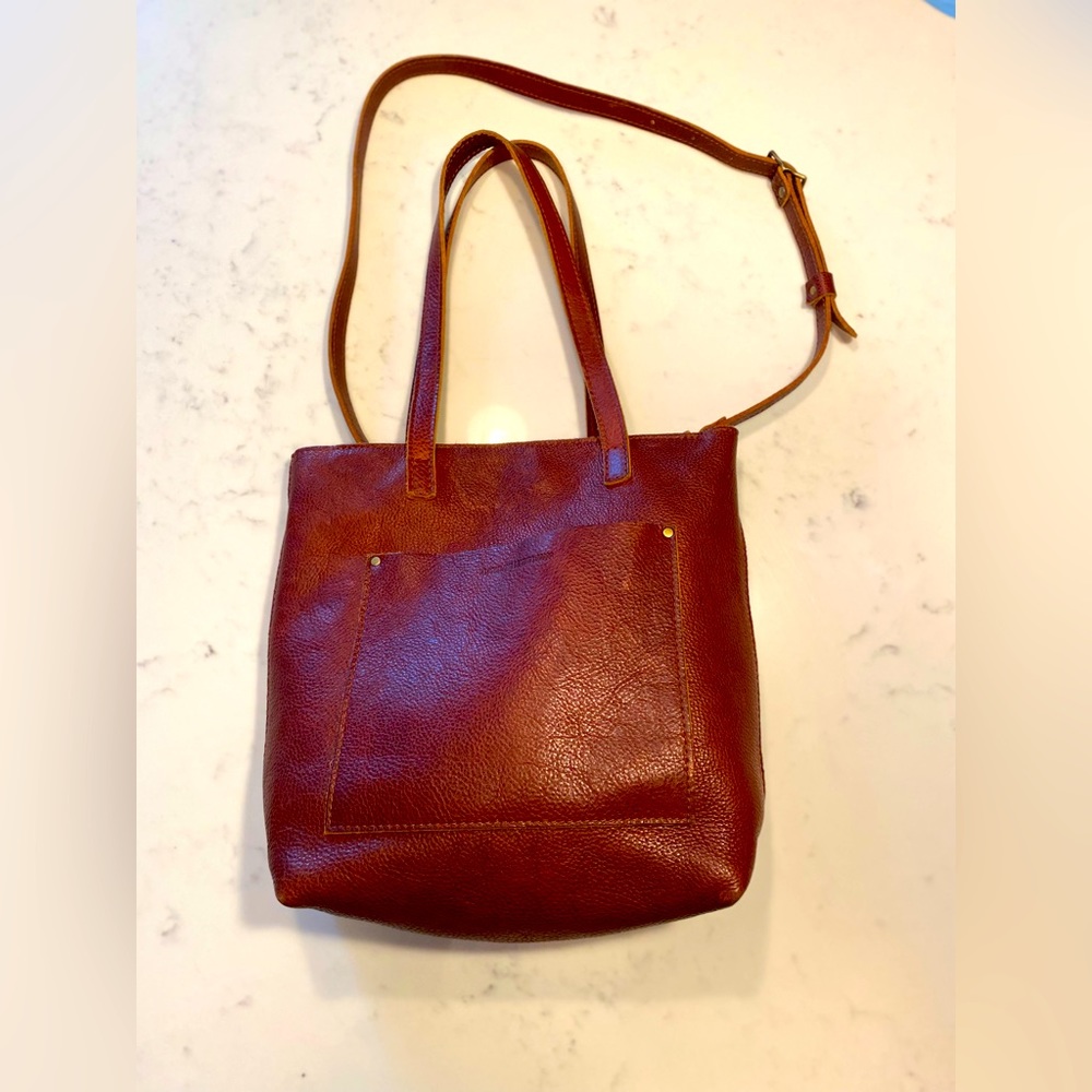 Portland Leather Tote - Nutmeg